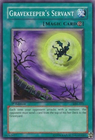 Gravekeepers Servant Magic Ruler Yu-Gi-Oh! card