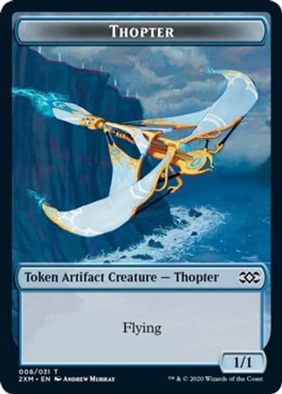 Thopter 008 Wurm 030 Double Sided Token Double Masters Magic card
