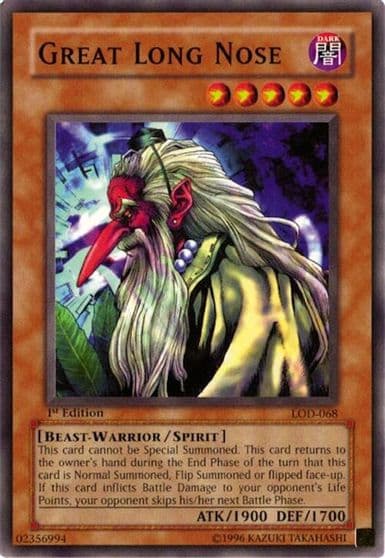 Great Long Nose Legacy of Darkness Yu-Gi-Oh! card