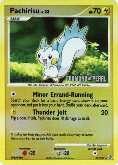 Pachirisu [Diamond & Pearl] Burger King Promos Pokemon card