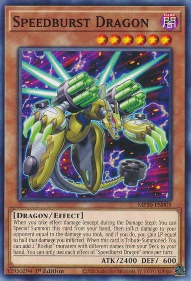 Speedburst Dragon 2020 Tin of Lost Memories Yu-Gi-Oh! card