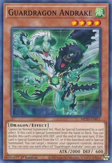 Guardragon Andrake 2020 Tin of Lost Memories Yu-Gi-Oh! card