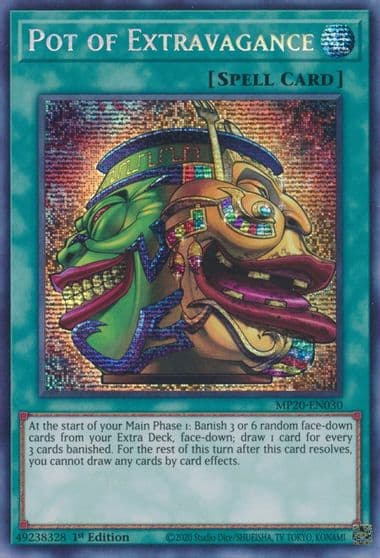 Pot of Extravagance 2020 Tin of Lost Memories Yu-Gi-Oh! card