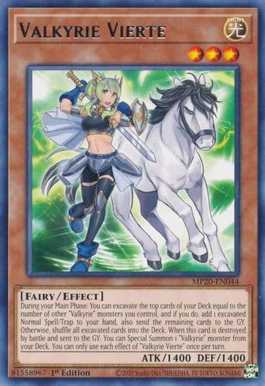 Valkyrie Vierte 2020 Tin of Lost Memories Yu-Gi-Oh! card