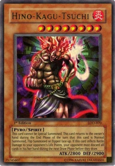 Hino Kagu Tsuchi Legacy of Darkness Yu-Gi-Oh! card