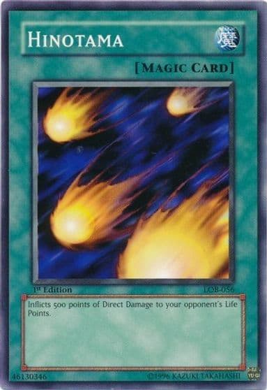 Hinotama The Legend of Blue Eyes White Dragon Yu-Gi-Oh! card