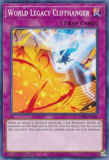 World Legacy Cliffhanger 2020 Tin of Lost Memories Yu-Gi-Oh! card