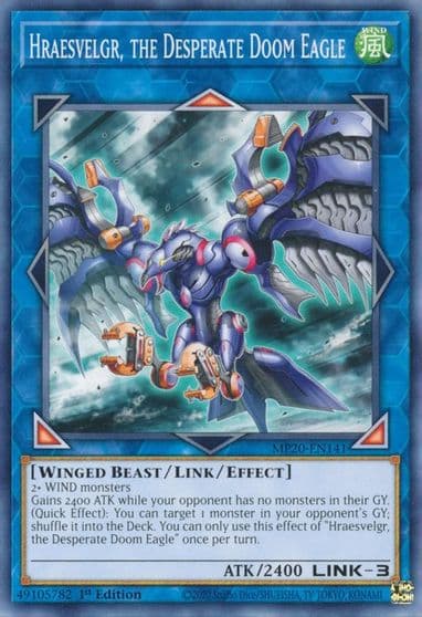 Hraesvelgr the Desperate Doom Eagle 2020 Tin of Lost Memories Yu-Gi-Oh! card