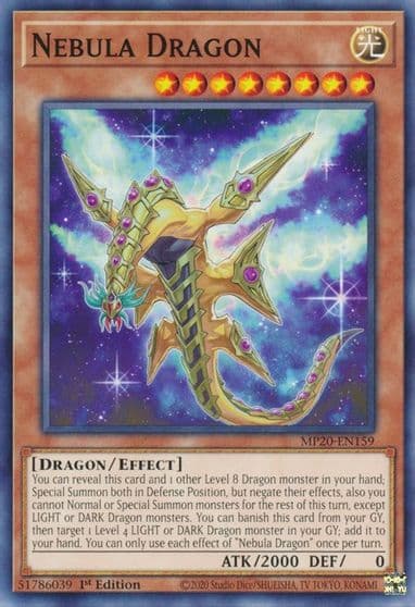 Nebula Dragon 2020 Tin of Lost Memories Yu-Gi-Oh! card