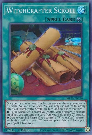 Witchcrafter Scroll 2020 Tin of Lost Memories Yu-Gi-Oh! card