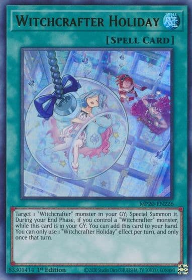 Witchcrafter Holiday 2020 Tin of Lost Memories Yu-Gi-Oh! card