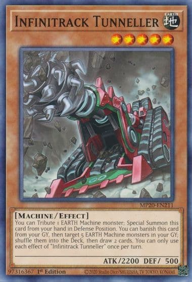 Infinitrack Tunneller 2020 Tin of Lost Memories Yu-Gi-Oh! card