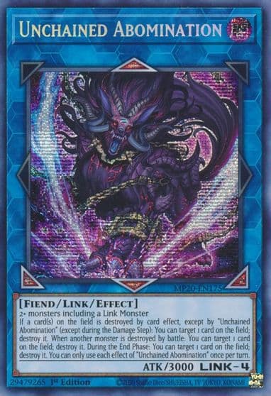 Unchained Abomination 2020 Tin of Lost Memories Yu-Gi-Oh! card