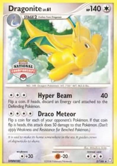 Dragonite (National Championships) League & Championship Cards Pokemon card