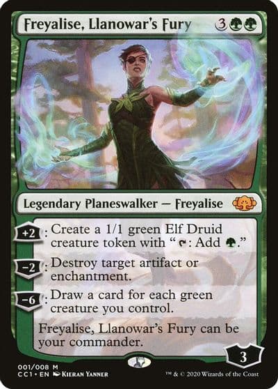 Freyalise Llanowars Fury Commander Collection: Green Magic card