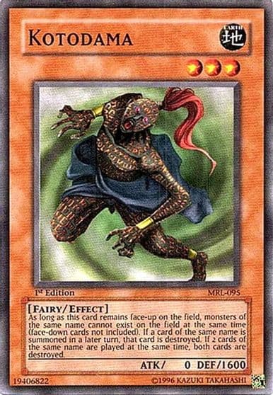 Kotodama Magic Ruler Yu-Gi-Oh! card