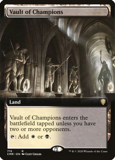 Vault of Champions Extended Art Commander Legends Magic card