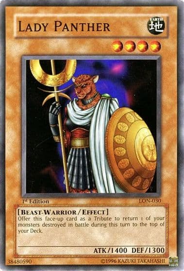 Lady Panther Labyrinth of Nightmare Yu-Gi-Oh! card