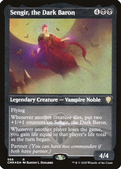 Sengir the Dark Baron Foil Etched Commander Legends Magic card