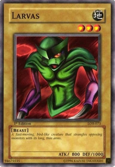 Larvas The Legend of Blue Eyes White Dragon Yu-Gi-Oh! card