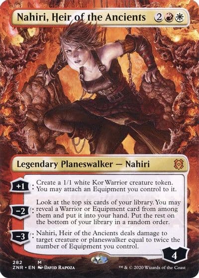 Nahiri Heir of the Ancients Borderless Zendikar Rising Magic card