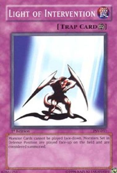 Light of Intervention Pharaoh's Servant Yu-Gi-Oh! card