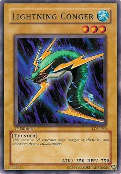 Lightning Conger Labyrinth of Nightmare Yu-Gi-Oh! card