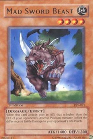 Mad Sword Beast Pharaoh's Servant Yu-Gi-Oh! card