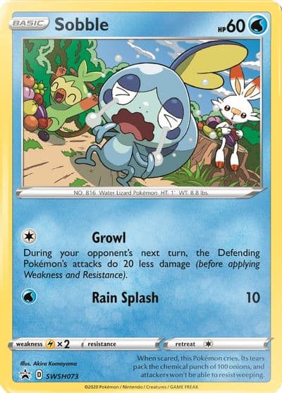 Sobble - SWSH073 SWSH: Sword & Shield Promo Cards Pokemon card