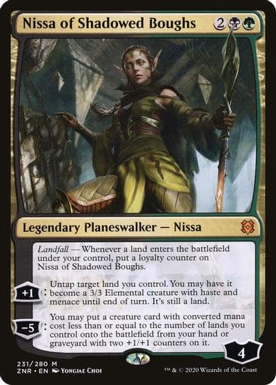 Nissa of Shadowed Boughs Zendikar Rising Magic card