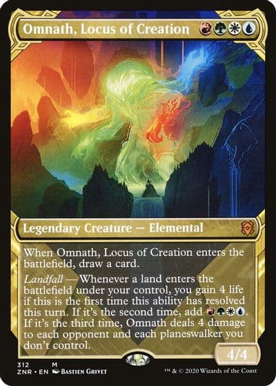 Omnath Locus of Creation Showcase Zendikar Rising Magic card