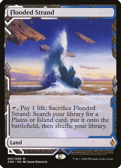 Flooded Strand Zendikar Rising Expeditions Magic card