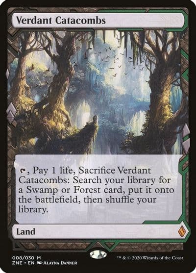 Verdant Catacombs Zendikar Rising Expeditions Magic card