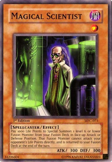 Magical Scientist Magician's Force Yu-Gi-Oh! card