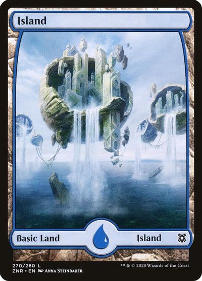 Island 270 Full Art Zendikar Rising Magic card