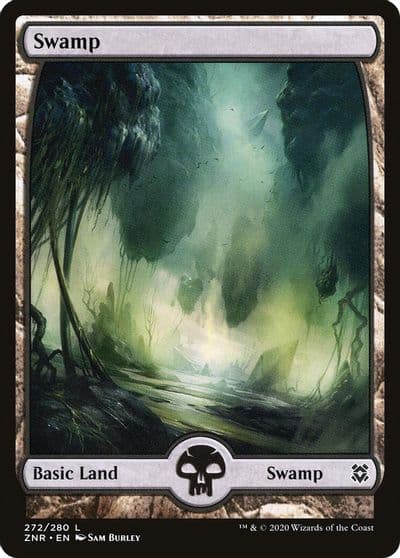 Swamp 272 Full Art Zendikar Rising Magic card