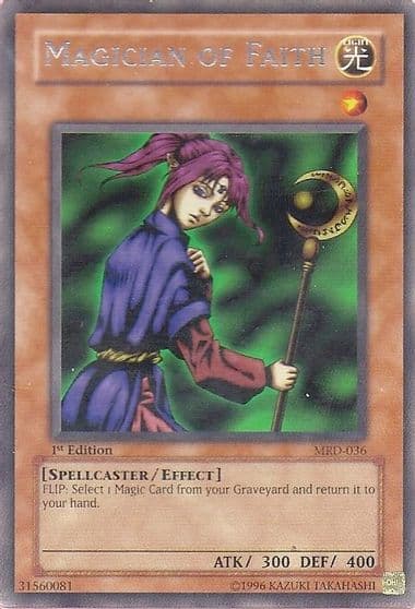 Magician of Faith Metal Raiders Yu-Gi-Oh! card