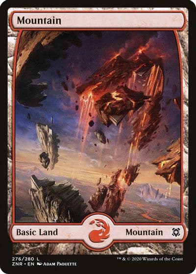 Mountain 276 Full Art Zendikar Rising Magic card