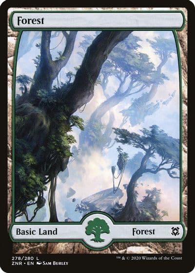 Forest 278 Full Art Zendikar Rising Magic card