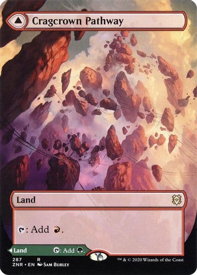Cragcrown Pathway Borderless Zendikar Rising Magic card