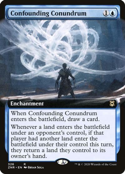 Confounding Conundrum Extended Art Zendikar Rising Magic card