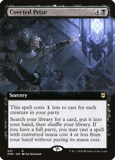 Coveted Prize Extended Art Zendikar Rising Magic card