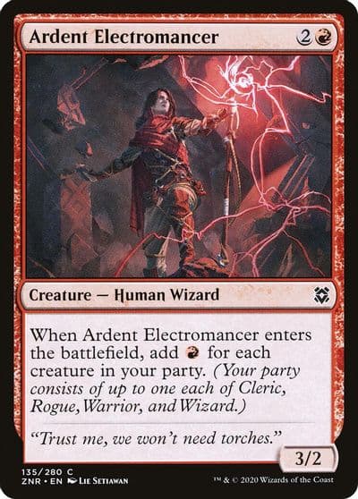 Ardent Electromancer Zendikar Rising Magic card