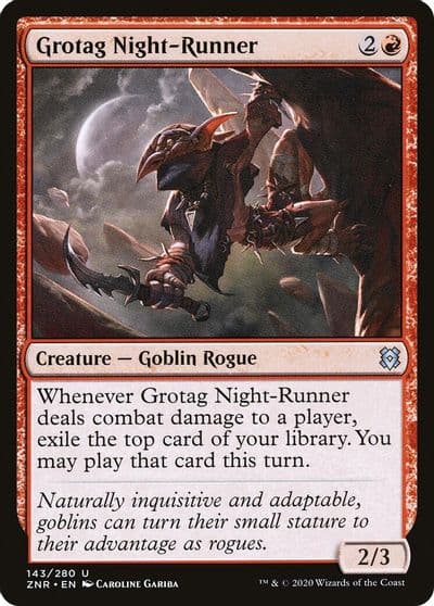 Grotag Night Runner Zendikar Rising Magic card
