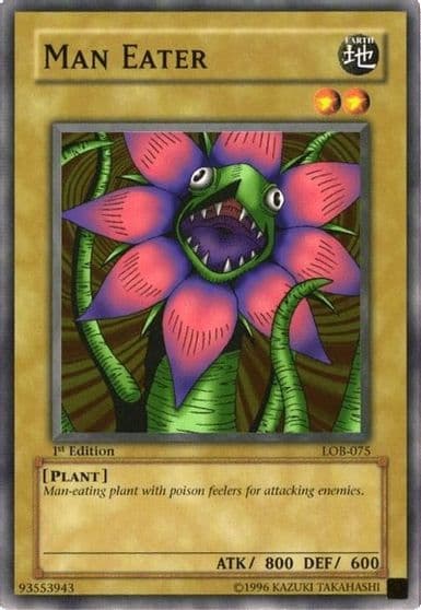 Man Eater The Legend of Blue Eyes White Dragon Yu-Gi-Oh! card