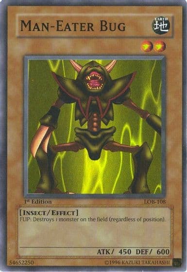 Man Eater Bug The Legend of Blue Eyes White Dragon Yu-Gi-Oh! card