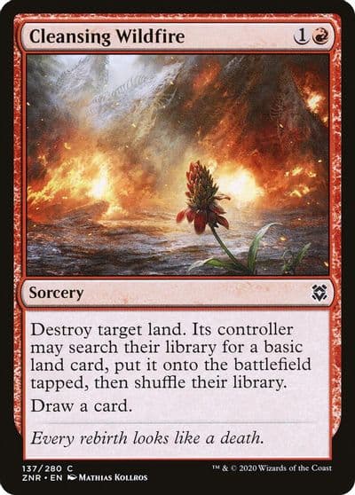 Cleansing Wildfire Zendikar Rising Magic card