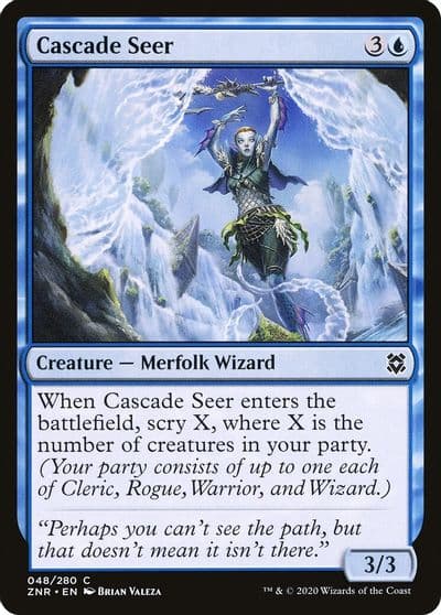 Cascade Seer Zendikar Rising Magic card