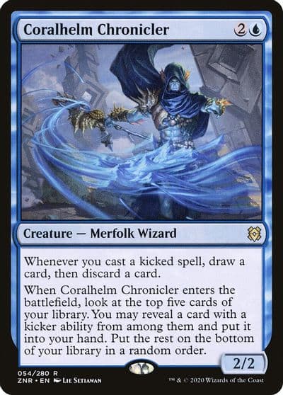 Coralhelm Chronicler Zendikar Rising Magic card