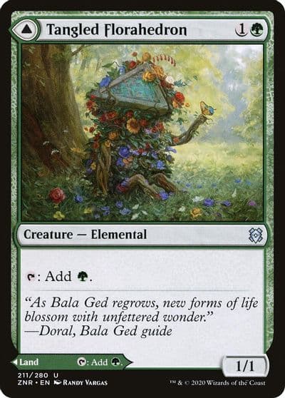 Tangled Florahedron Zendikar Rising Magic card